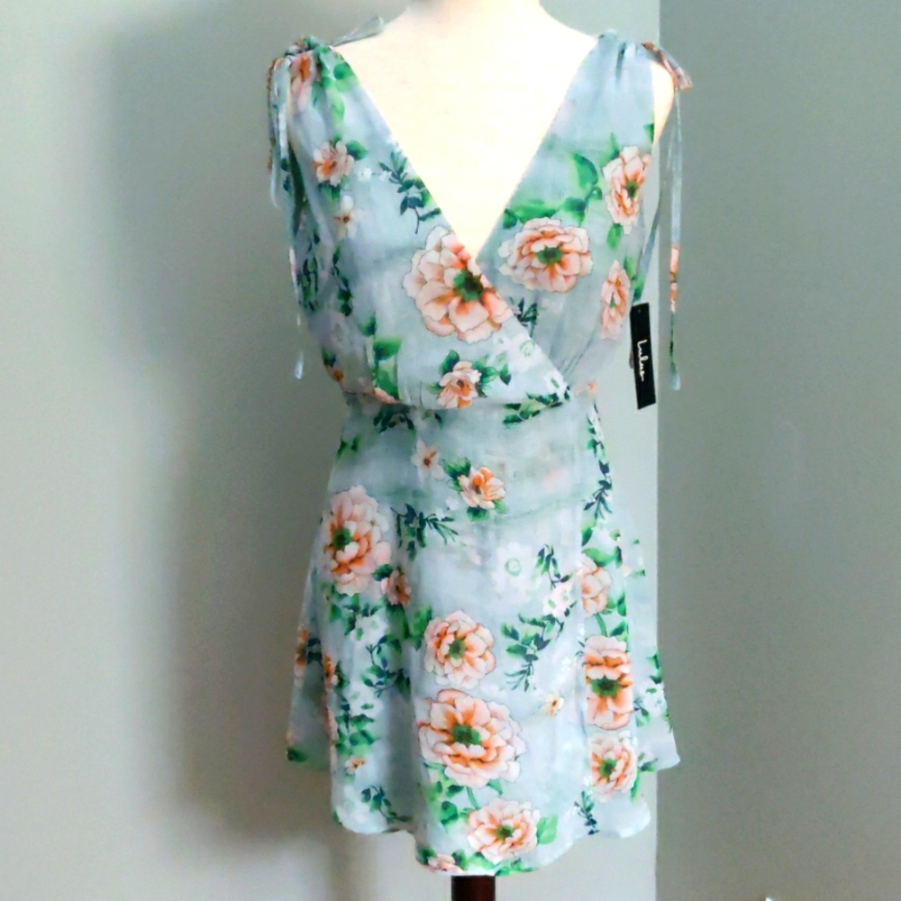 Lulu's Size M Sky Blue Mini Dress